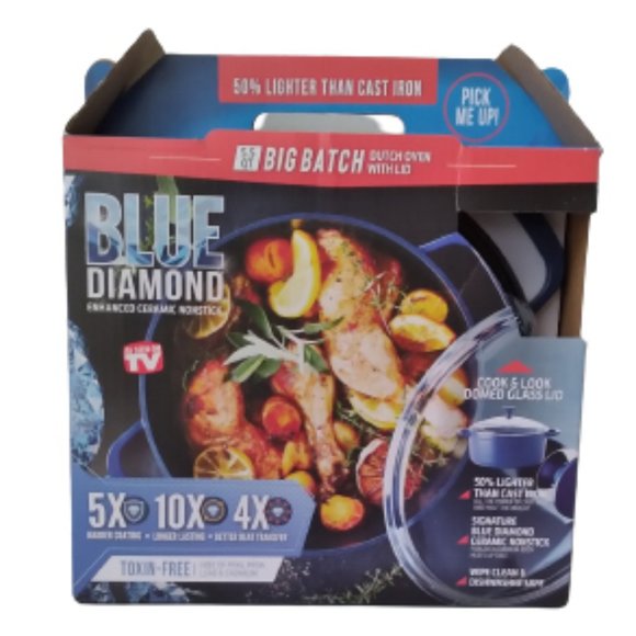 Blue Diamond Other - BRAND NEW - Blue Diamond 5.5 Qt Blue Dutch Oven